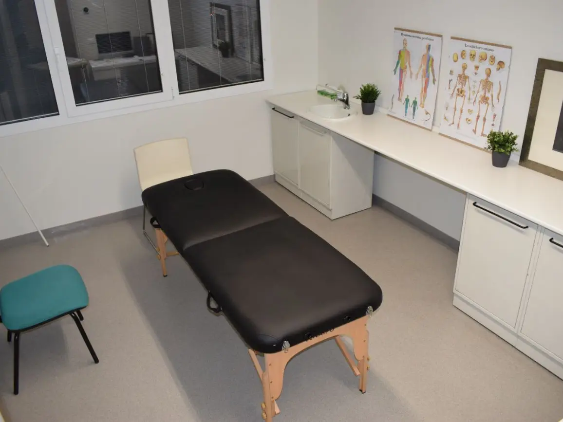 Sala trattamento — studio di osteopatia Marco Miotto a Campolongo Maggiore