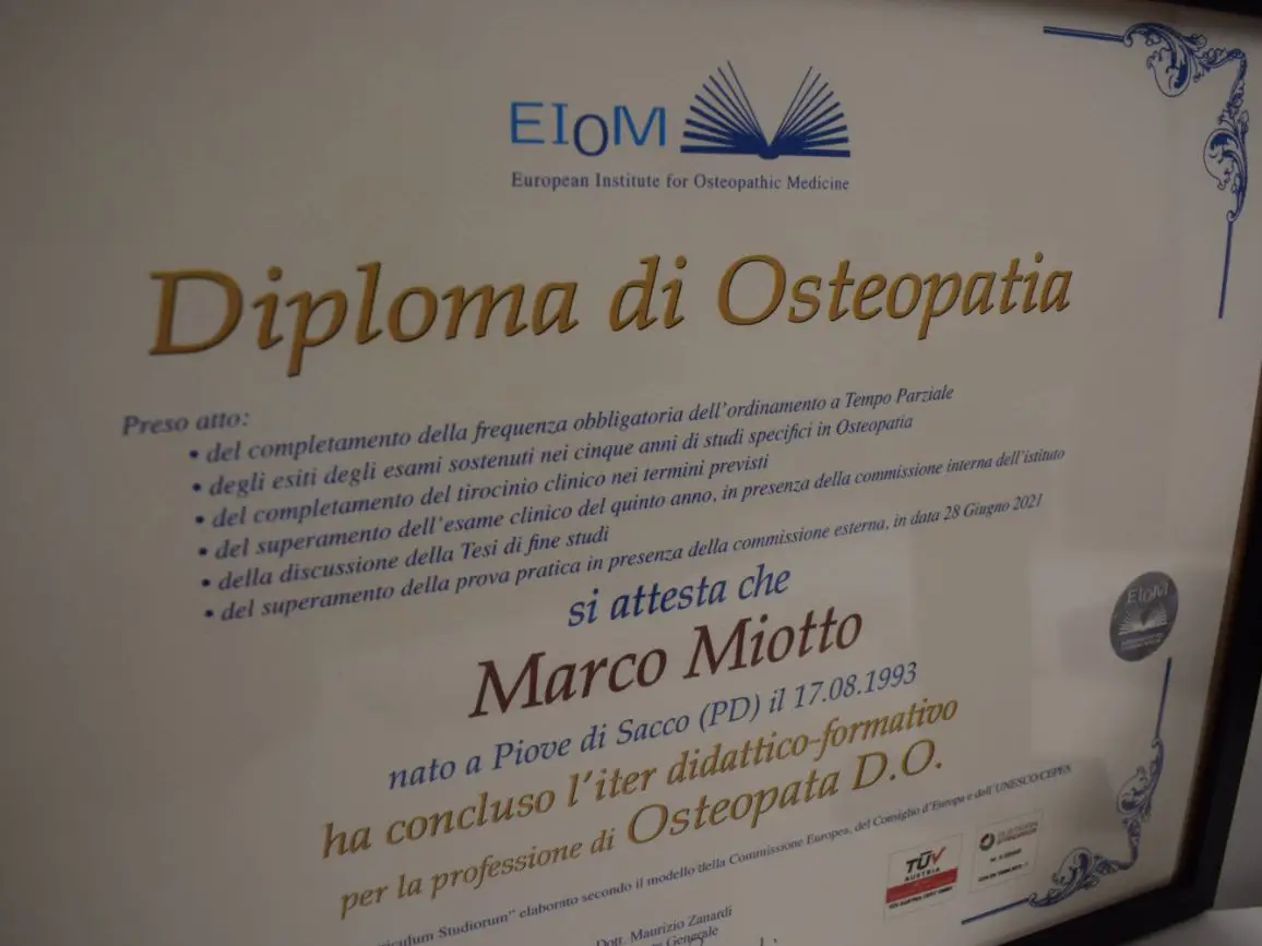 Dettagli — studio di osteopatia Marco Miotto a Campolongo Maggiore